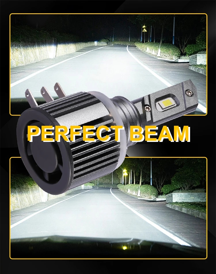Hot Sale H15 Headlight H4 LED Light 100W 12000lm Auto Lighting System H4 LED Headlights H4 LED Bulbs Light