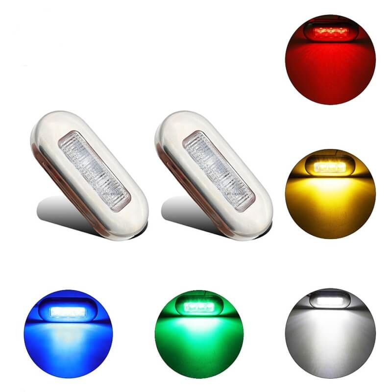 12V IP68 Vehicle Truck Tail Trailer Marine LED Clearance Marker Signal Light