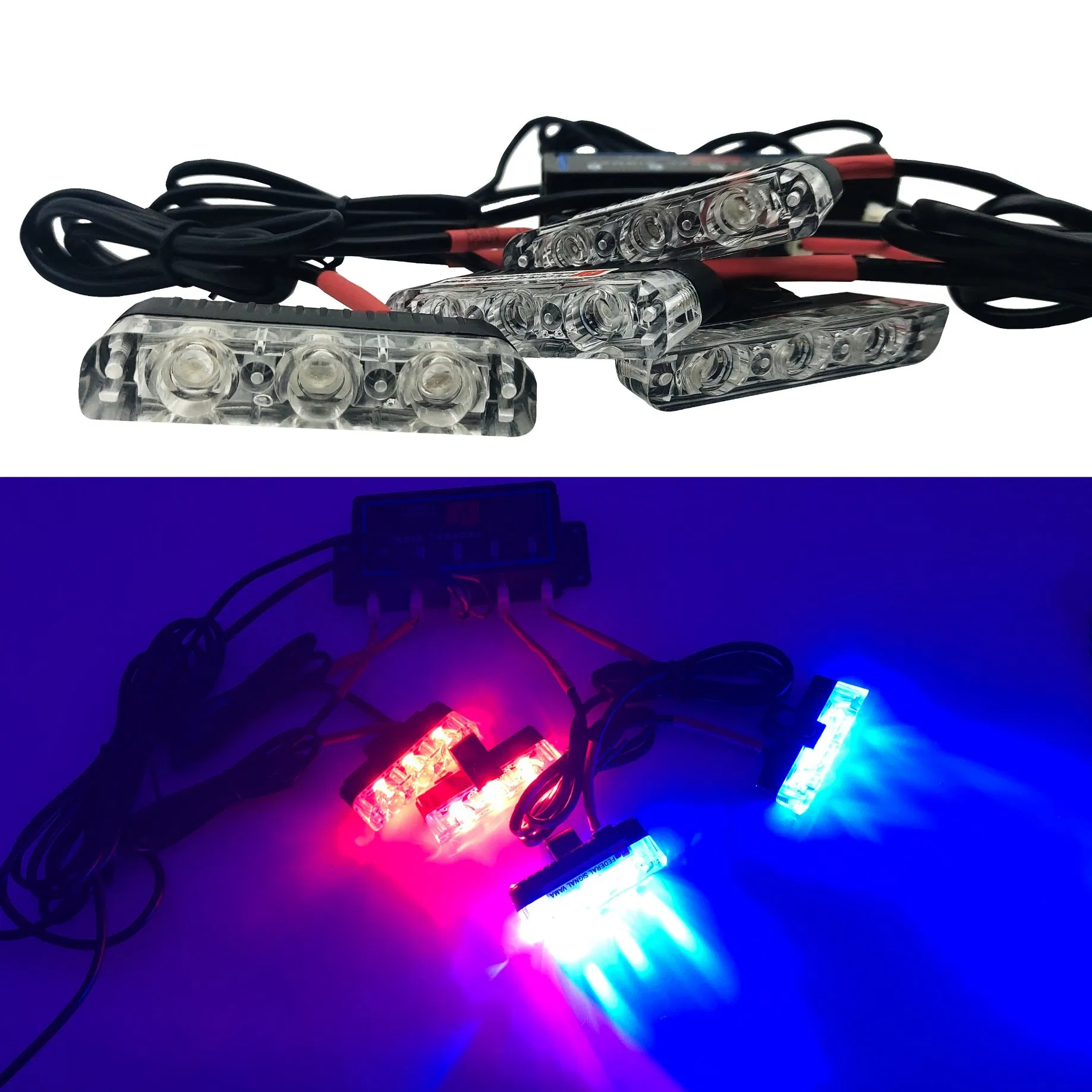 LED off Road Truck ATV Grille Emergency Warning Light LED Strobe Light for Traffic Light