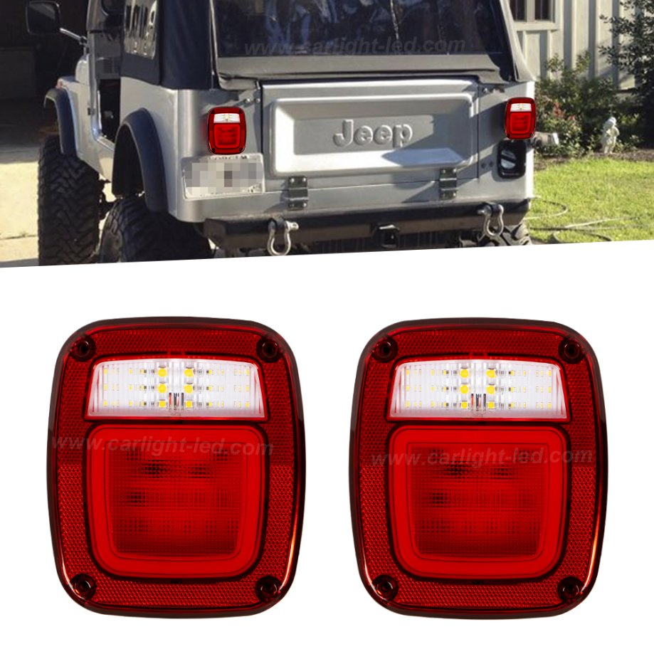 Stop Position Tail License Plate Reversing Light Jeep Wrangler Cj Tj Yj