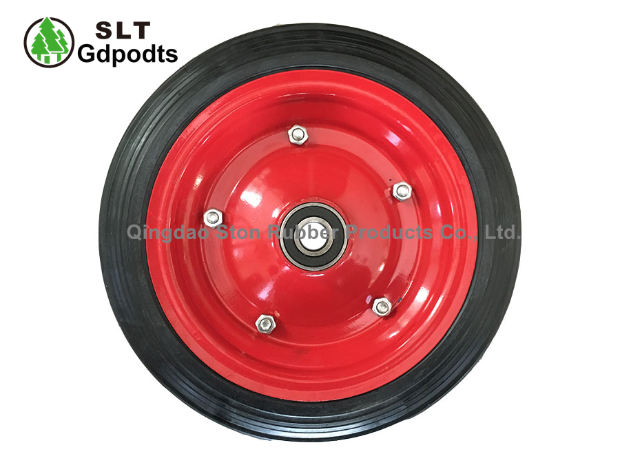 12-дюймовое цельнолитое резиновое колесо