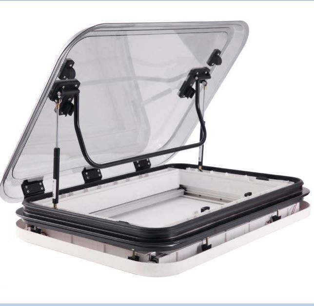 Factory Supply OEM 800X500mm Caravan Top Window with Aluminum Top Frame