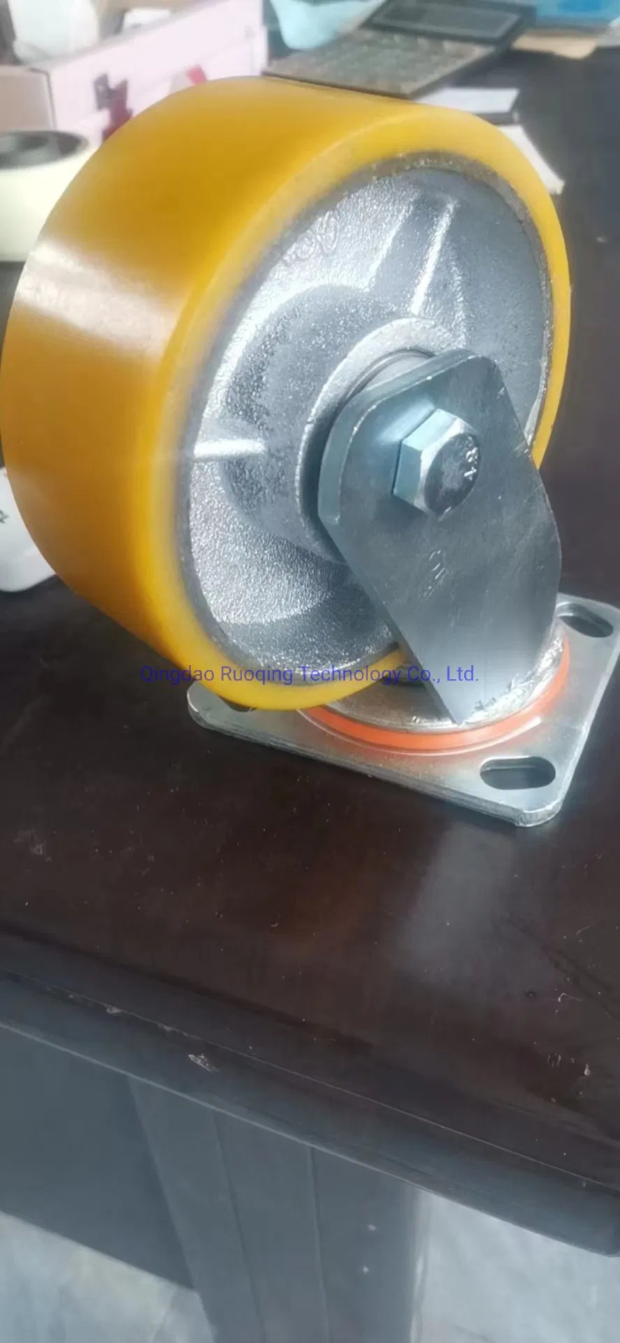 Heavy Duty Fixed Swivel PU Caster