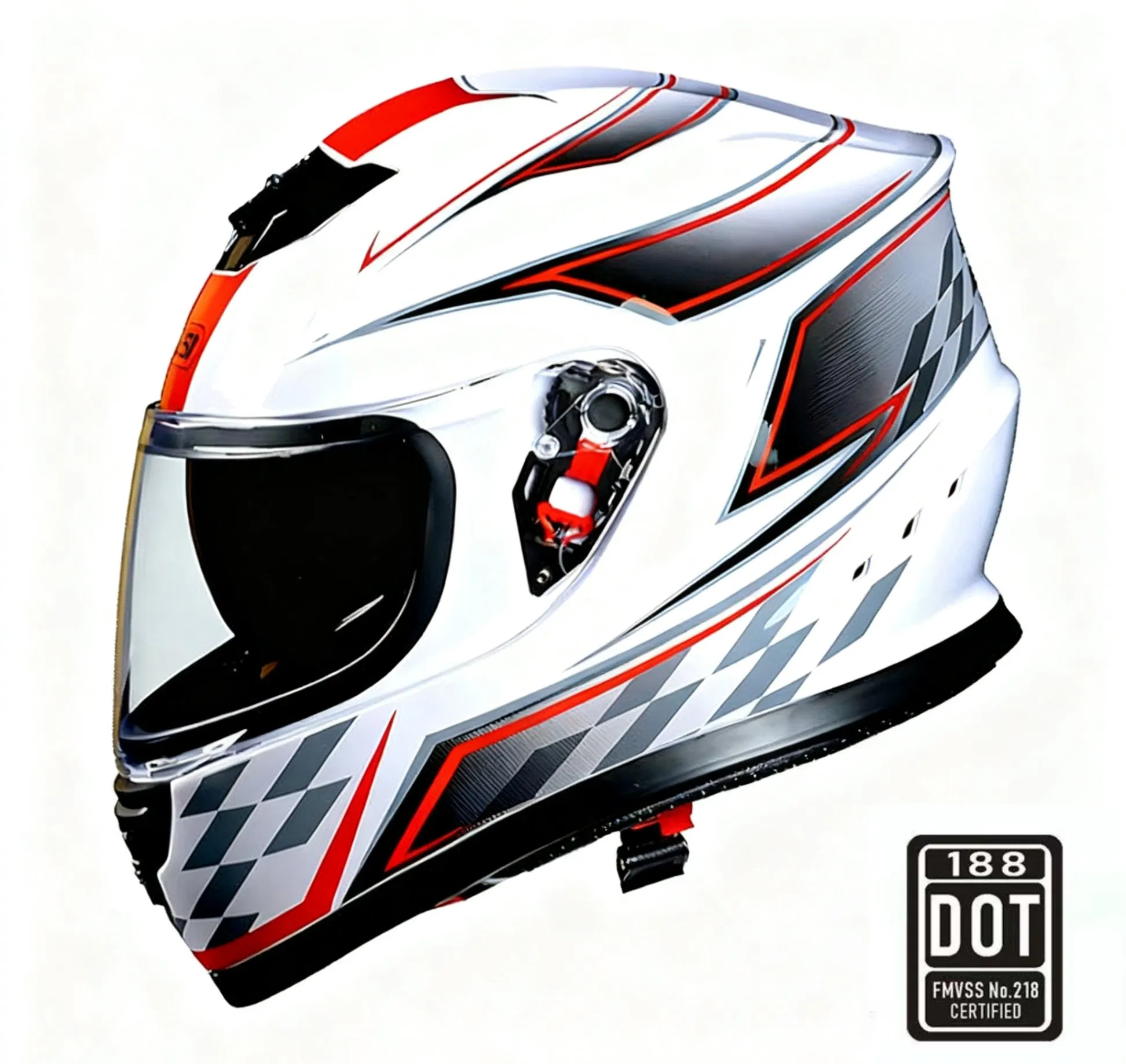 Мотошлем полнолицевой DOT Moruiao, 9 цветов