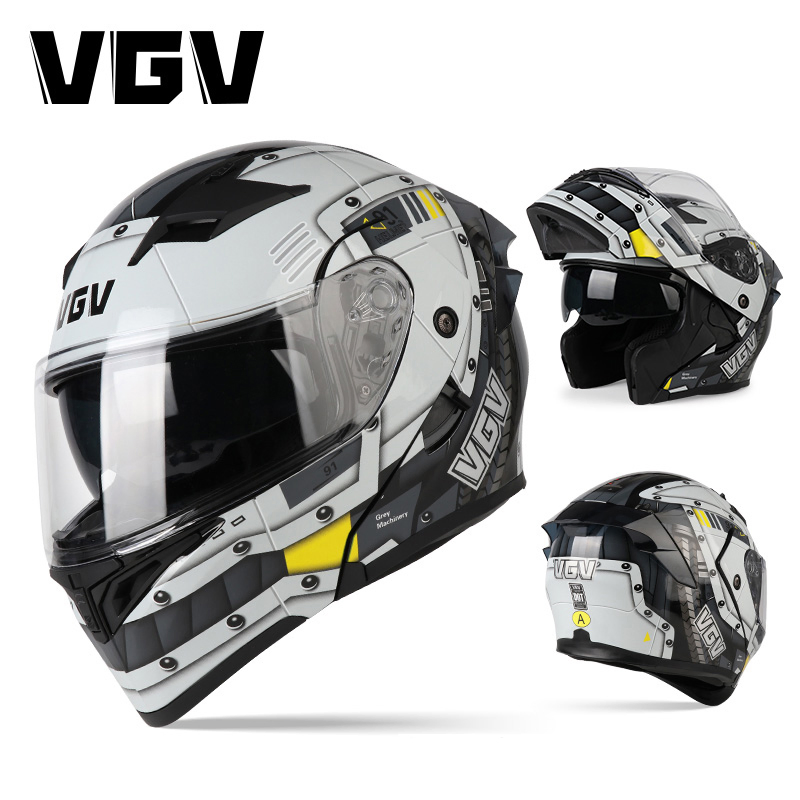 Мотошлем Vgv-91 с регулируемой подушкой щеки