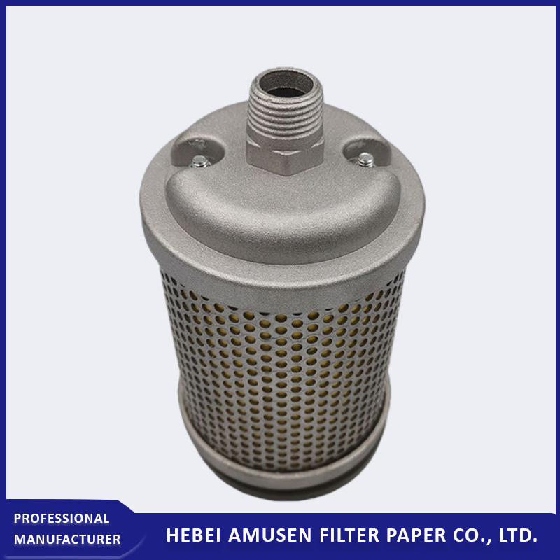 Глушитель выхлопа промышленного компрессора