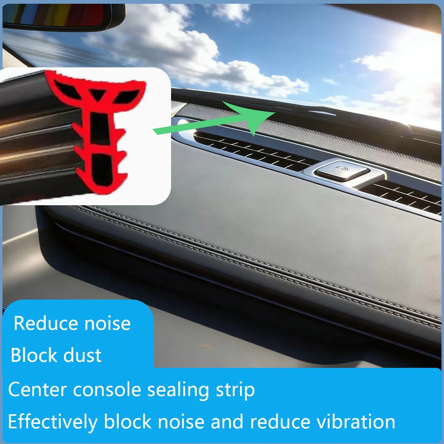Customizable Rear Window /Door Seal EPDM Solid Rubber Sealing Strip for Car