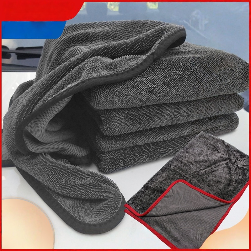 OEM/ODM Drying Non-Woven Microfibra 1200GSM Microfiber Towel Car High Quality Twisted Loop Microfiber Car Drying Towel for Car