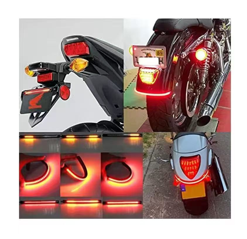 Универсальная светодиодная лента для мотоцикла, 32 LED, 8 дюймов