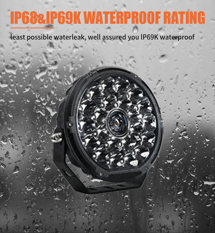 BRTLED 7 дюймов, 150W, круглый LED прожектор дальнего света 12V/24V