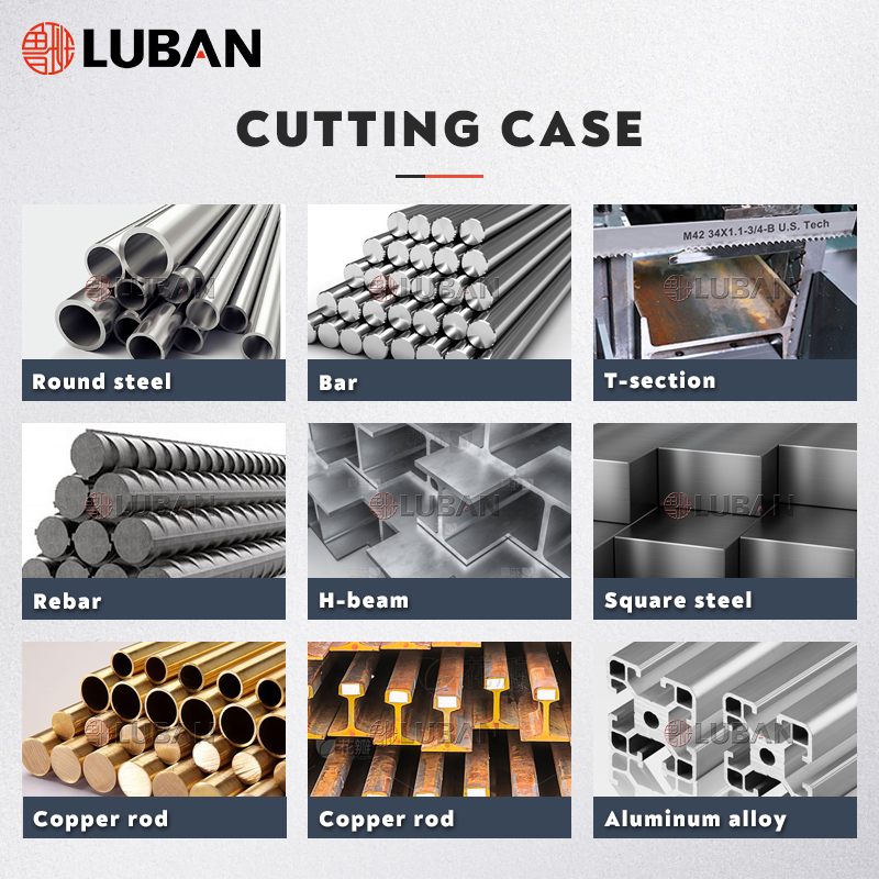 Lubansaw Band Saw Metal Cutting Machine 200-1000mm Semi-Automatic Band Sawing Machine