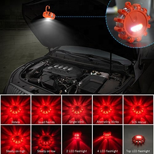 Low Price Magnetic Base Emergency Tool Road Safety Flashing LED Flash Lamp Flares Roadside Auto Car Traffic Warning Light
