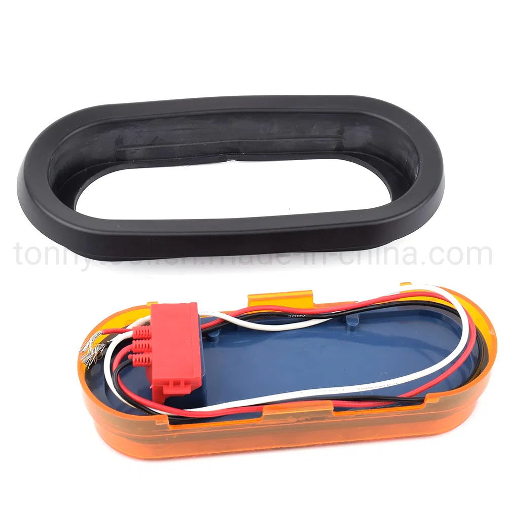 Светодиодный стоп-сигнал 6" овал красный для грузовика