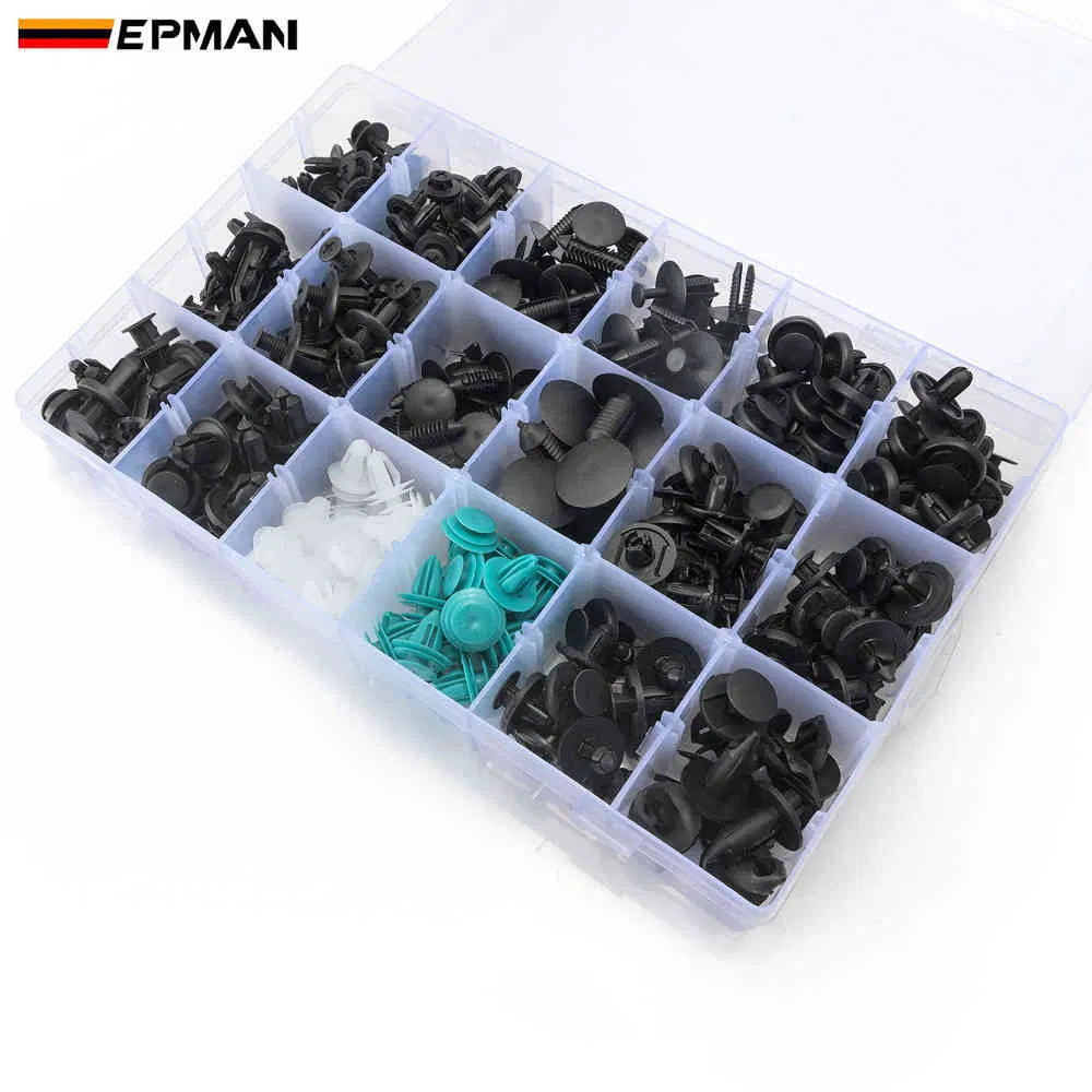 Epman 299PCS Car Body Push Pin Rivet Clip Fastener Mud Moulding Trim Kit Clip Use Sale Epslk299f