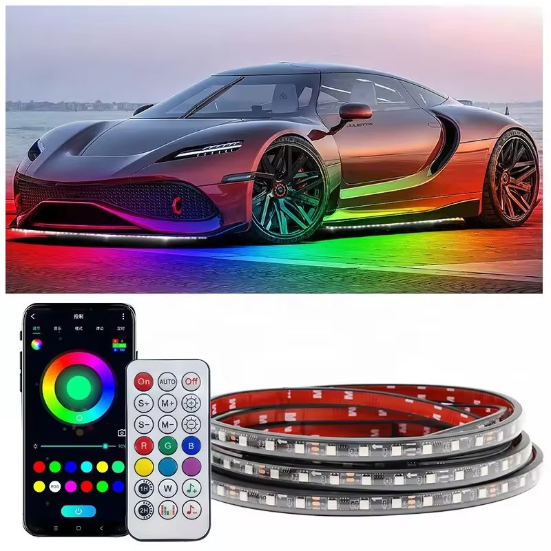 Неоновая подсветка днища автомобиля APP управление