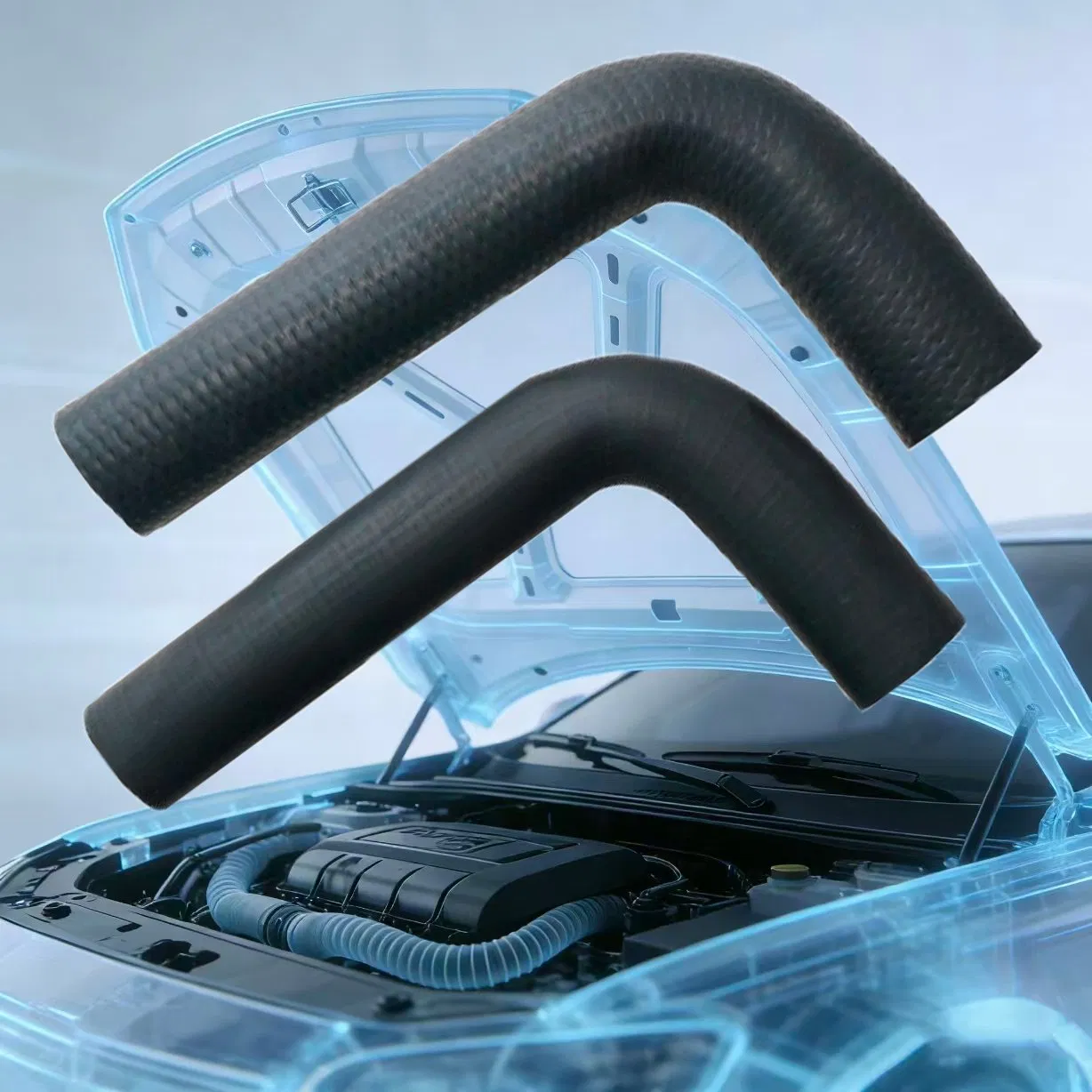 Резиновый шланг радиатора EPDM высокого давления черный