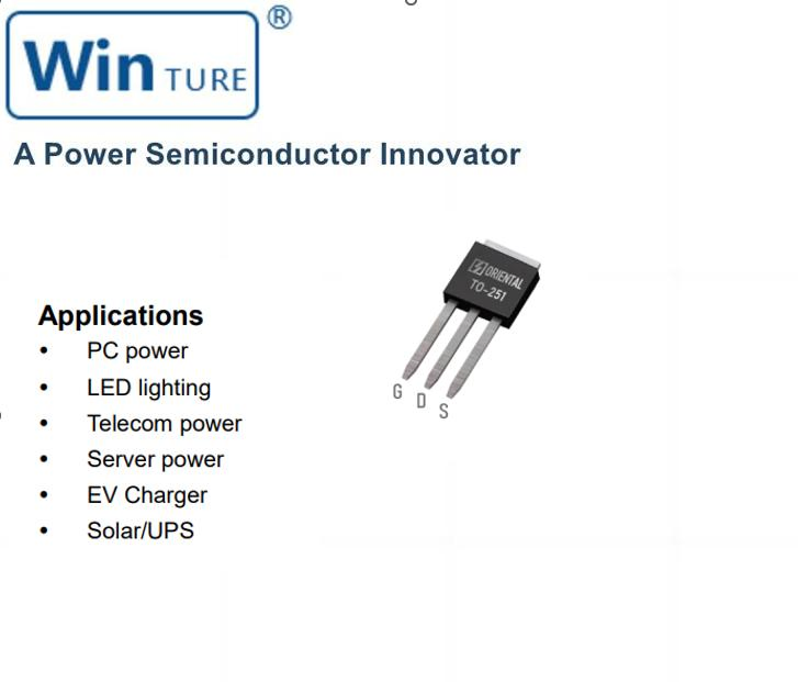 MOSFET-транзистор OSG65R099HSZAF TO247 для автомобильного инвертора