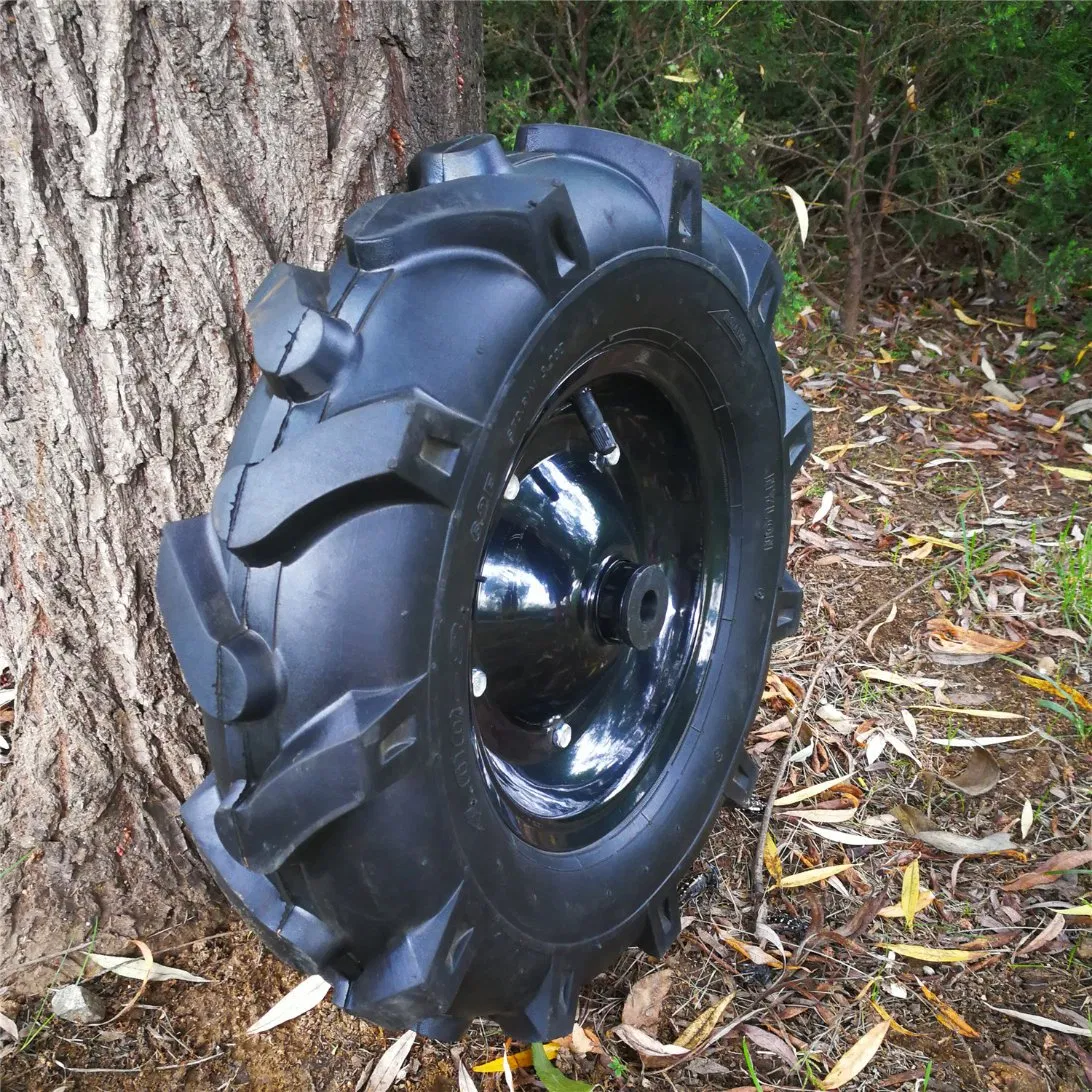 Пневматическое колесо 4.00-8 с рисунком "ёлочка"