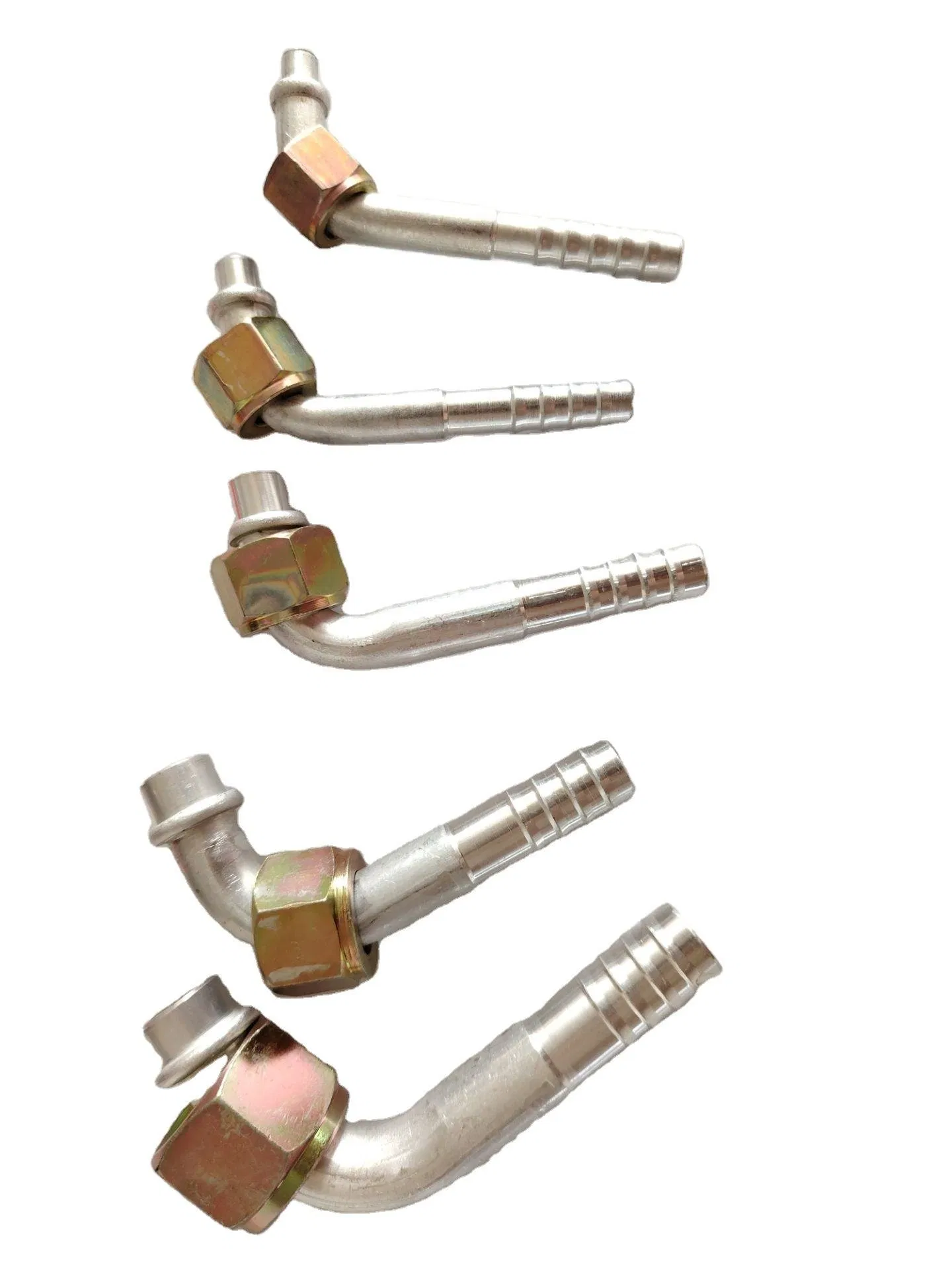 Aluminum Air Conditioning Heater Pipe Hose #10 Male Female Firewall Pass Through 5/8" Hose Barb Connector Bulkhead Auto Fitting