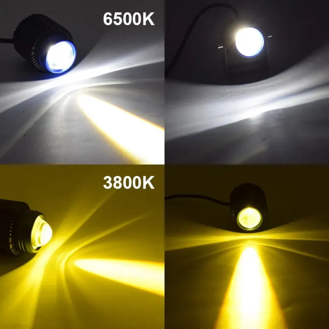 Двухцветная светодиодная фара для мотоцикла