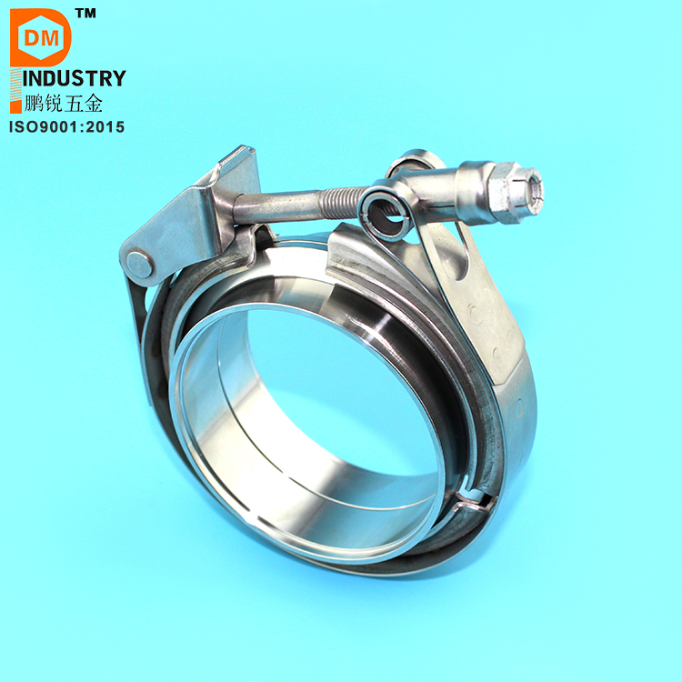 Быстросъемный V-образный хомут с фланцами