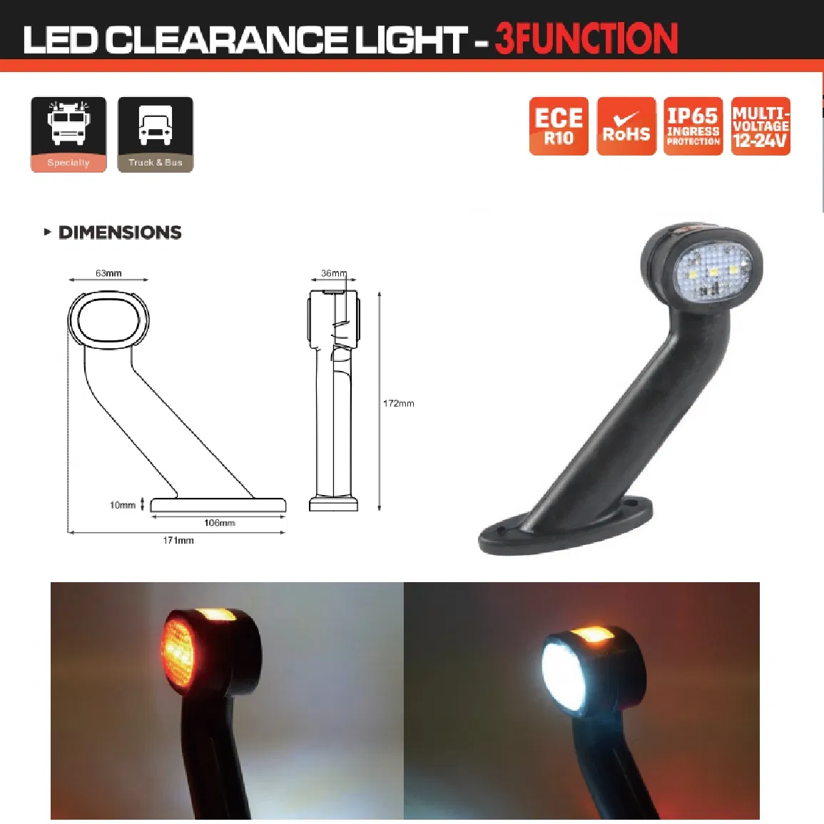 Внедорожный стробоскопный фонарь Amber Strobe