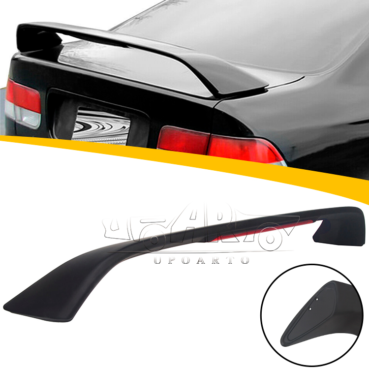 Factory Wholesale Carbon Fiber LED Lamp Rear Trunk Spoiler for Honda Civic Coupe 6th 1996-2000