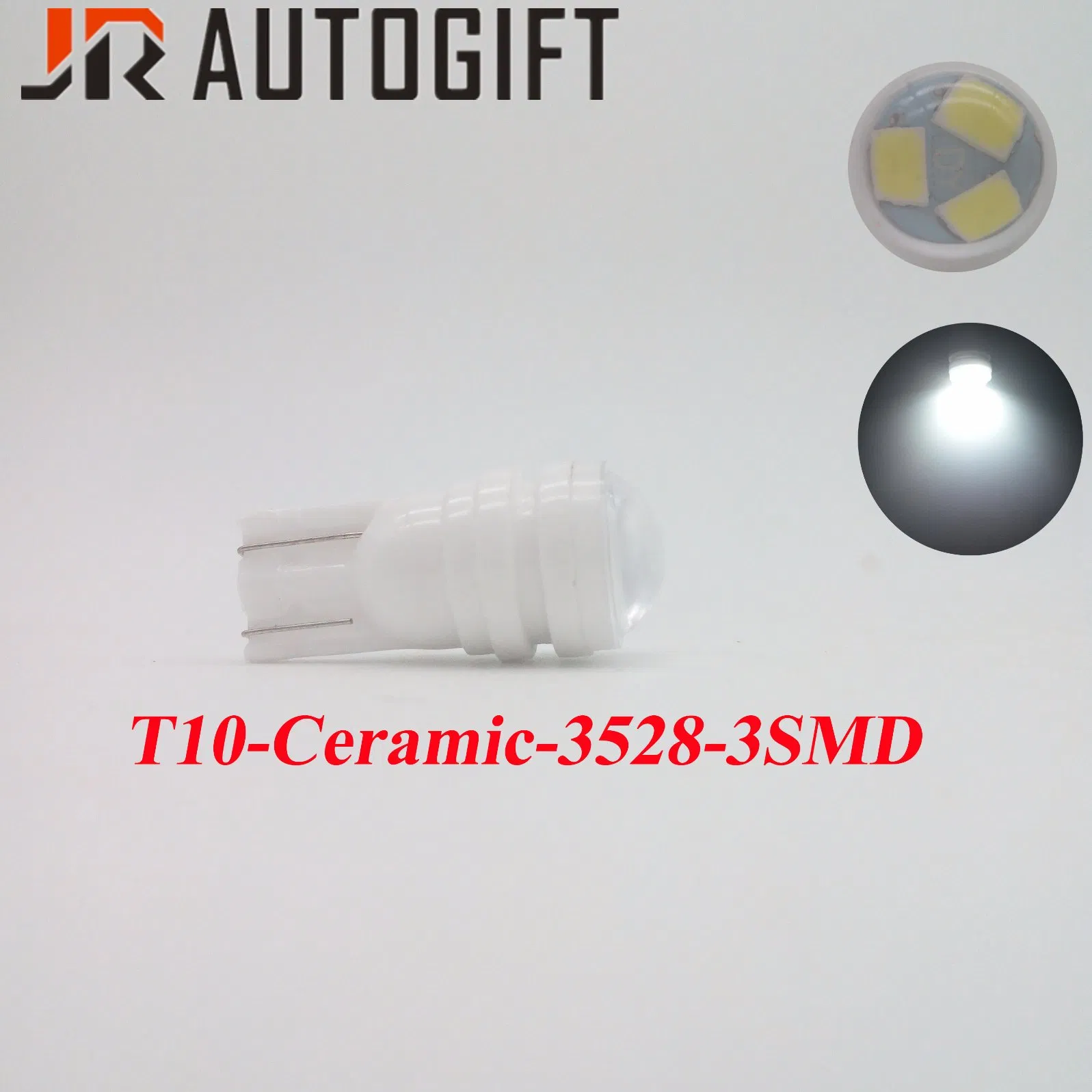 Светодиодная лампа T10 3SMD для салона авто, 12В