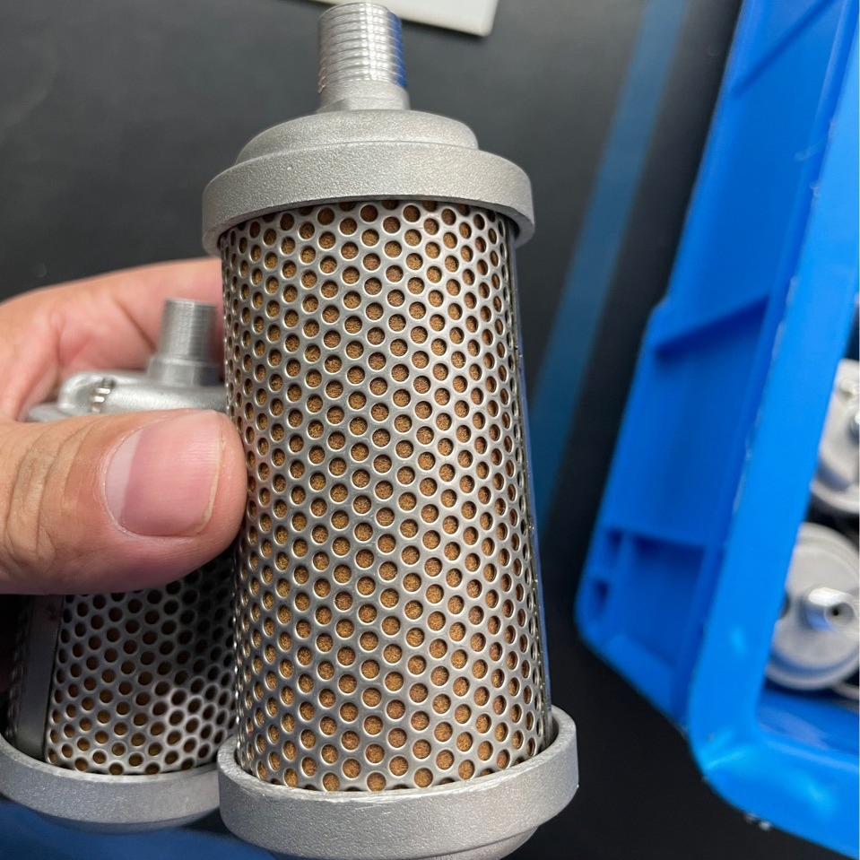 Глушитель выхлопа паровой алюминиевый с фильтром