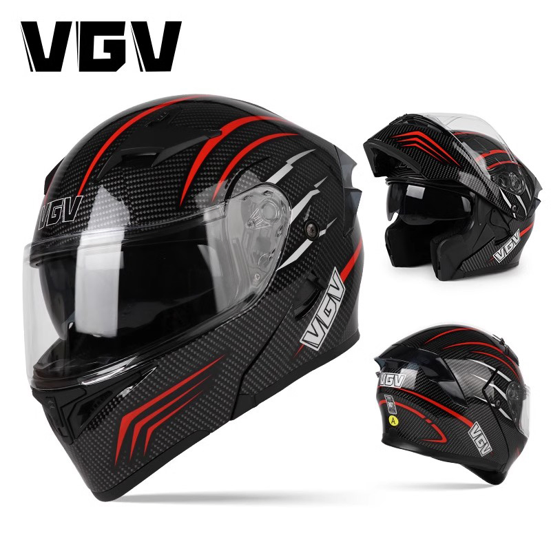 Детский мотошлем Vgv 91 Flip-up с быстрым замком