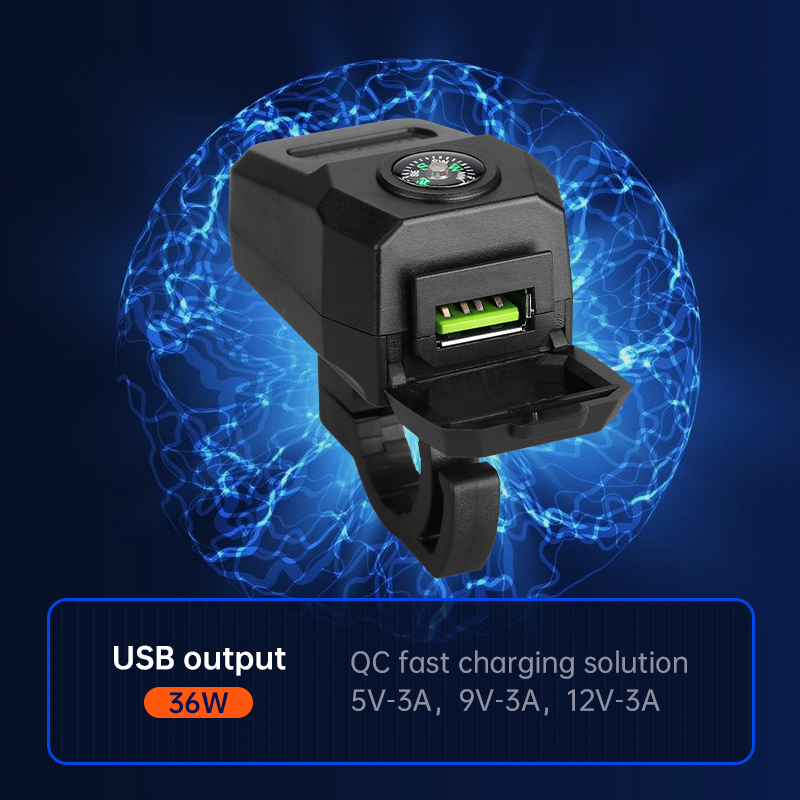 USB-зарядка для электровелосипеда 12-80В с компасом