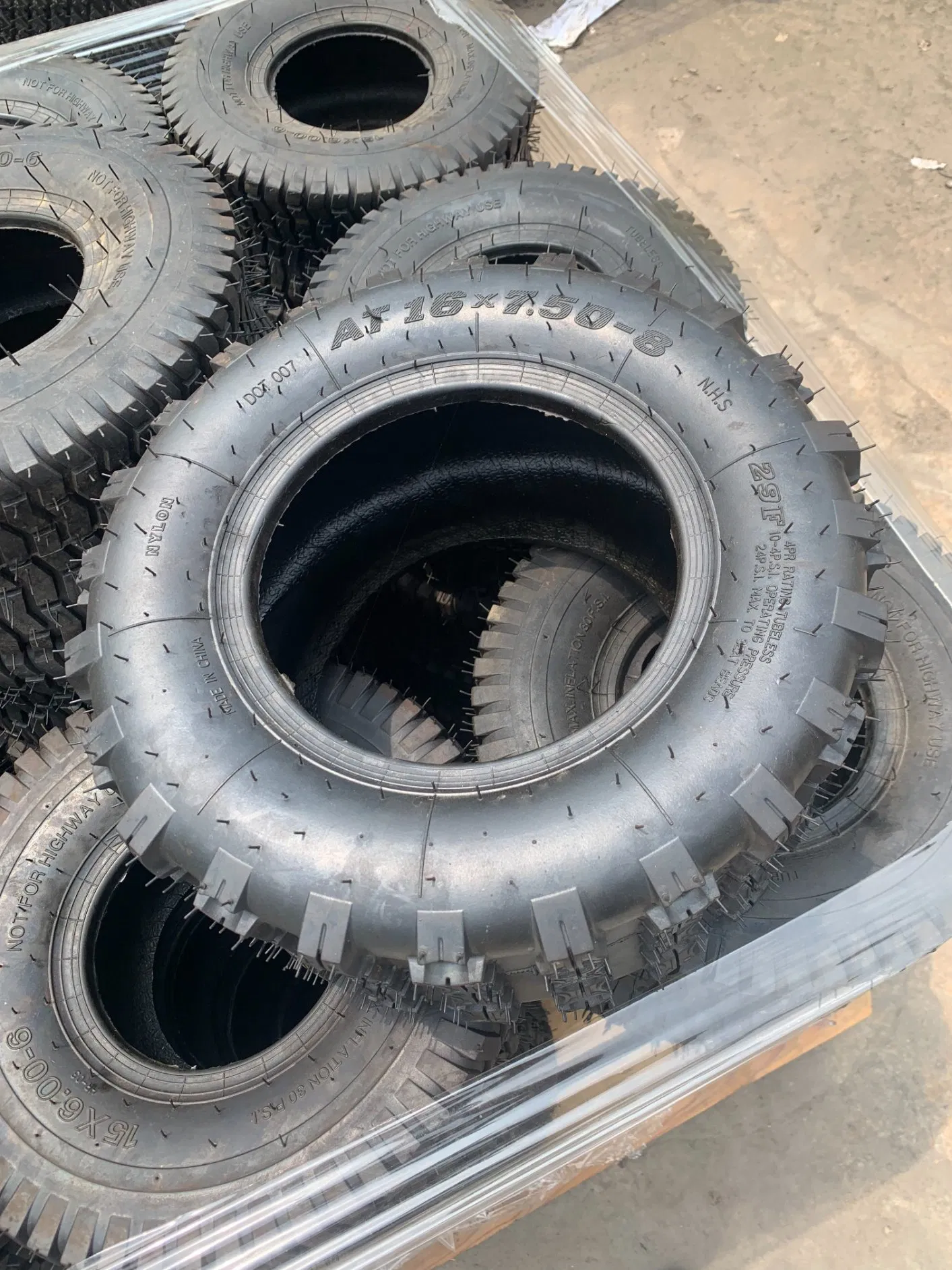 Шина бескамерная 16x7.50-8 для пляжных байков и техники