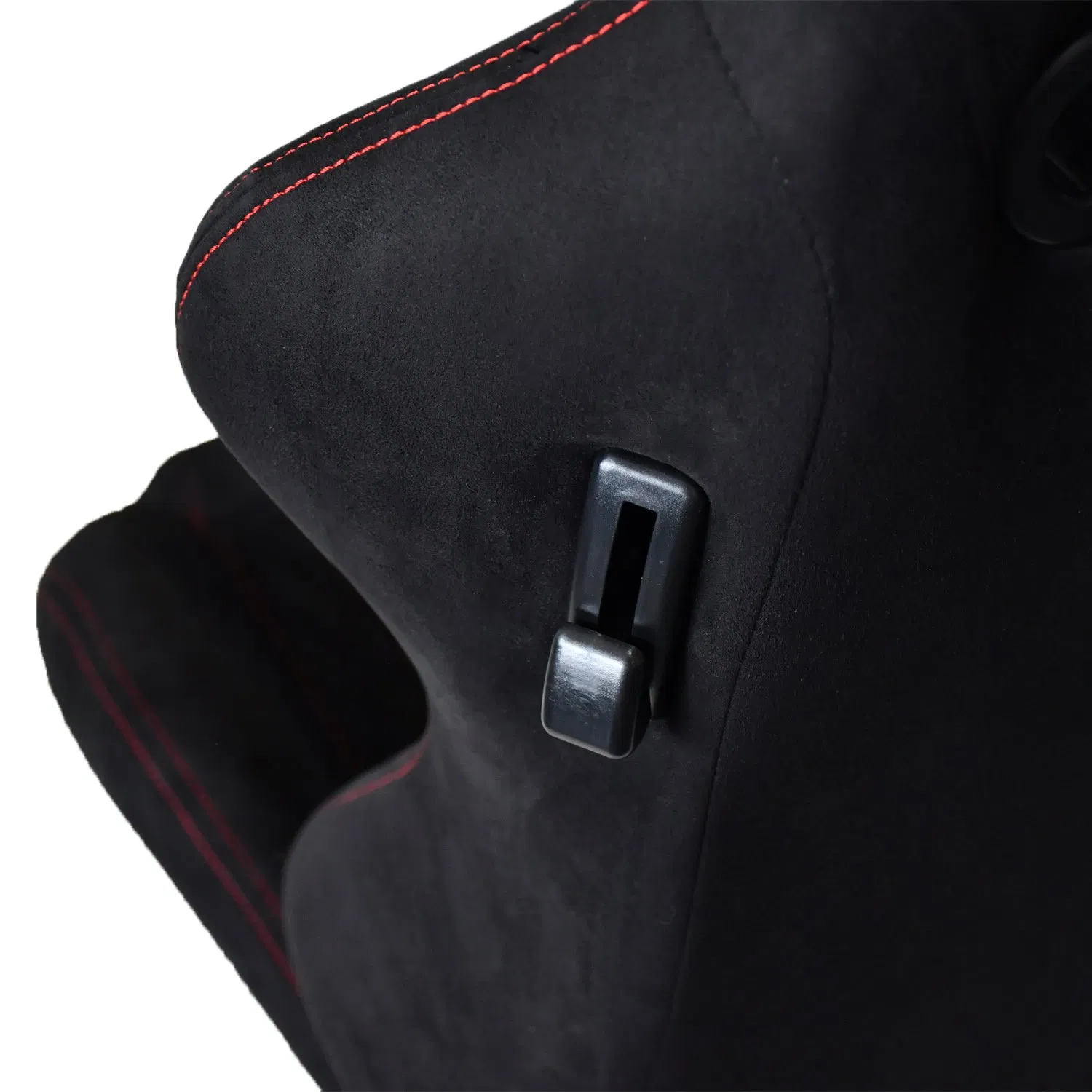 Tiypeor Premium Black Suede Racing Seat with Custom Embroidery and Adjustable Features