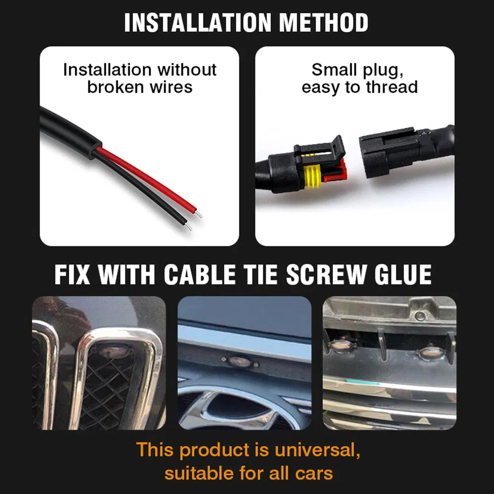 Светодиодная лента BKR RGB для решетки радиатора, 12В