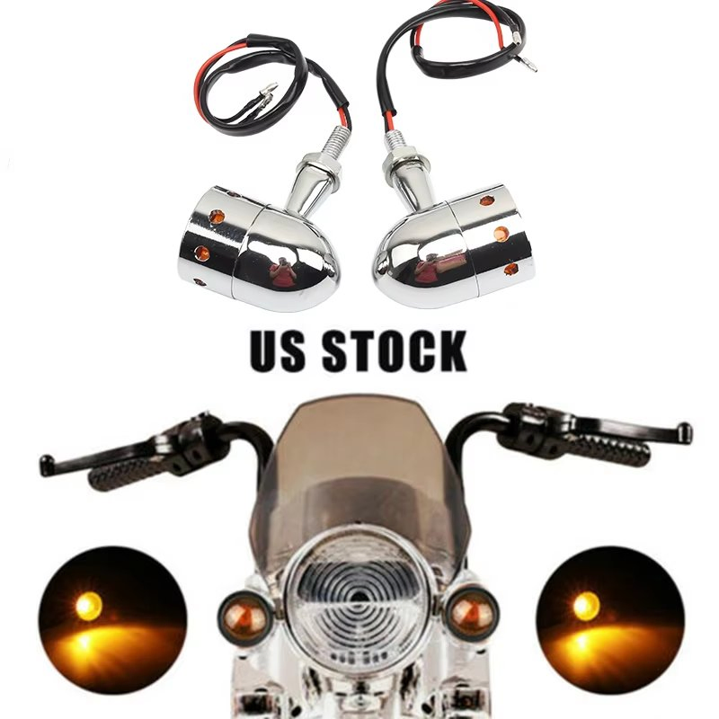 Поворотники Cafe Racer для мотоциклов Harley, Yamaha, Suzuki