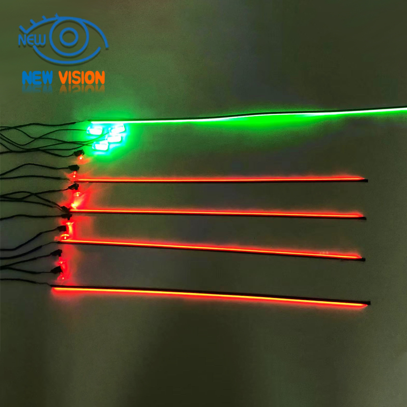 Car Interior Ambient Lights, 18 in 1 Hmyc 128 Colorful LED Acrylic Fiber Optic Strip, Universal Multiple Modes Decoration Atmosphere with APP Control