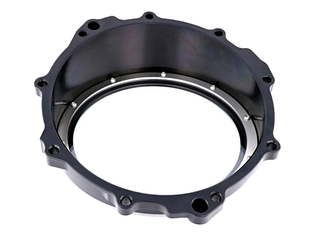 CNC Racing Hydraulic Control 6061 Billet Anodized Oil Bath Clear Clutch Cover