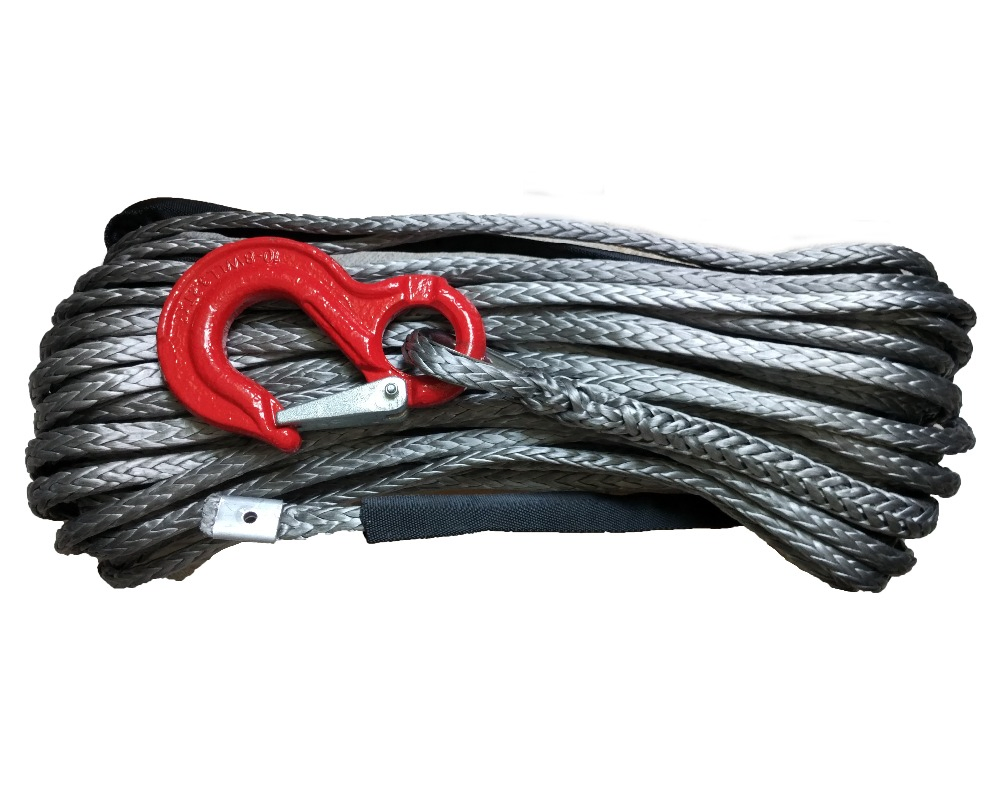 Braided Synthetic Fiber Winch Rope UHMWPE Rope High Quality