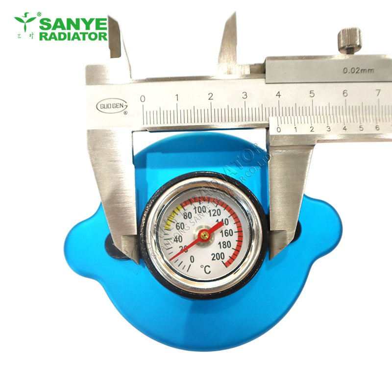 Large with Thermometer Dial 5X9.2X7.2 (cm) Pressure Resistant Visible Car Radiator Cap for Water Tanks