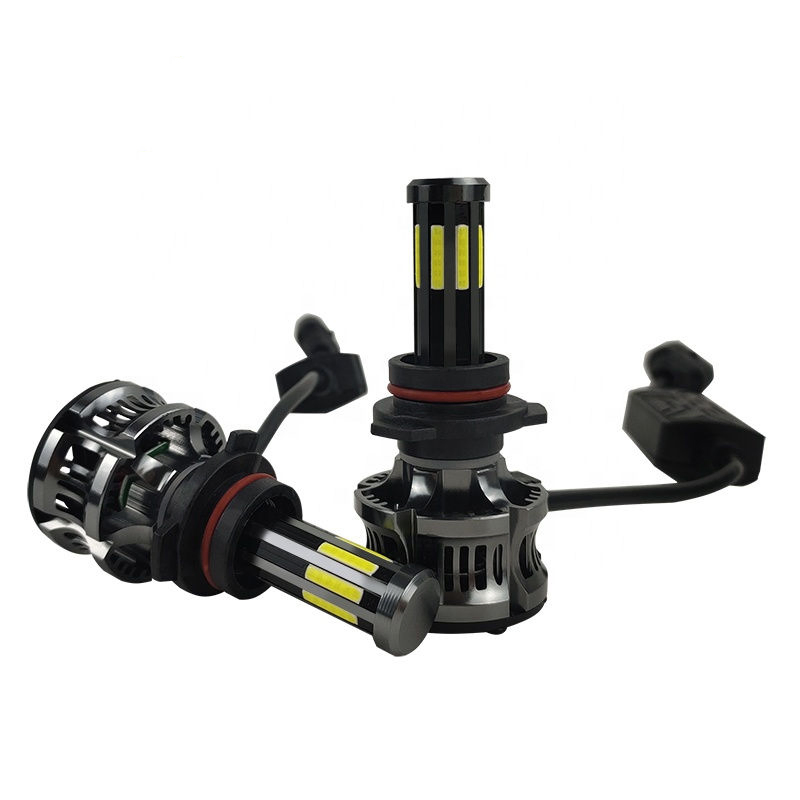 Auto Lighting System 8 Sides COB Chips LED Car Light LED Headlight LED Bulb 100W 12000lm H11 H7 H4 9005 9006 3000K 6000K 8000K Luces LED Work Light