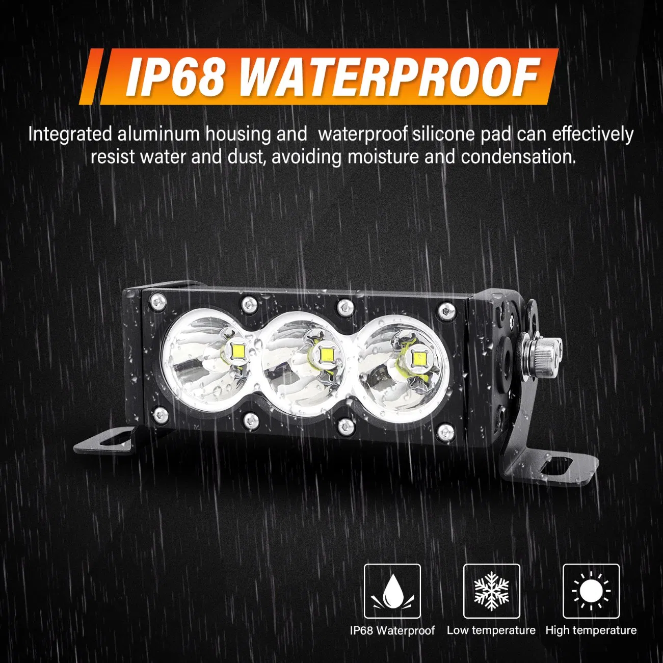 Светодиодная балка для внедорожников, 24В, двойной цвет