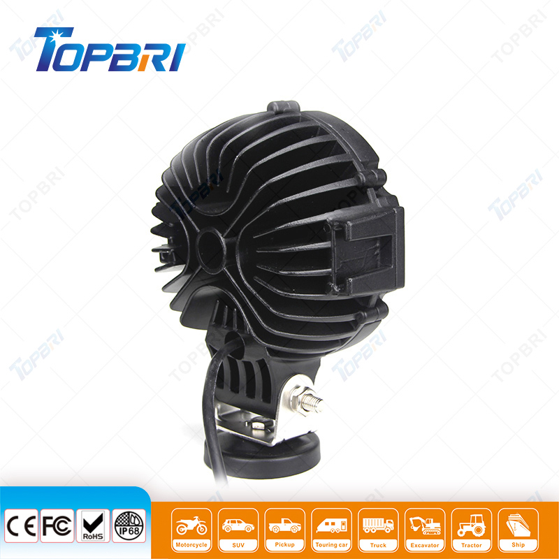 Круглый светодиодный прожектор 51W для мотоцикла и авто