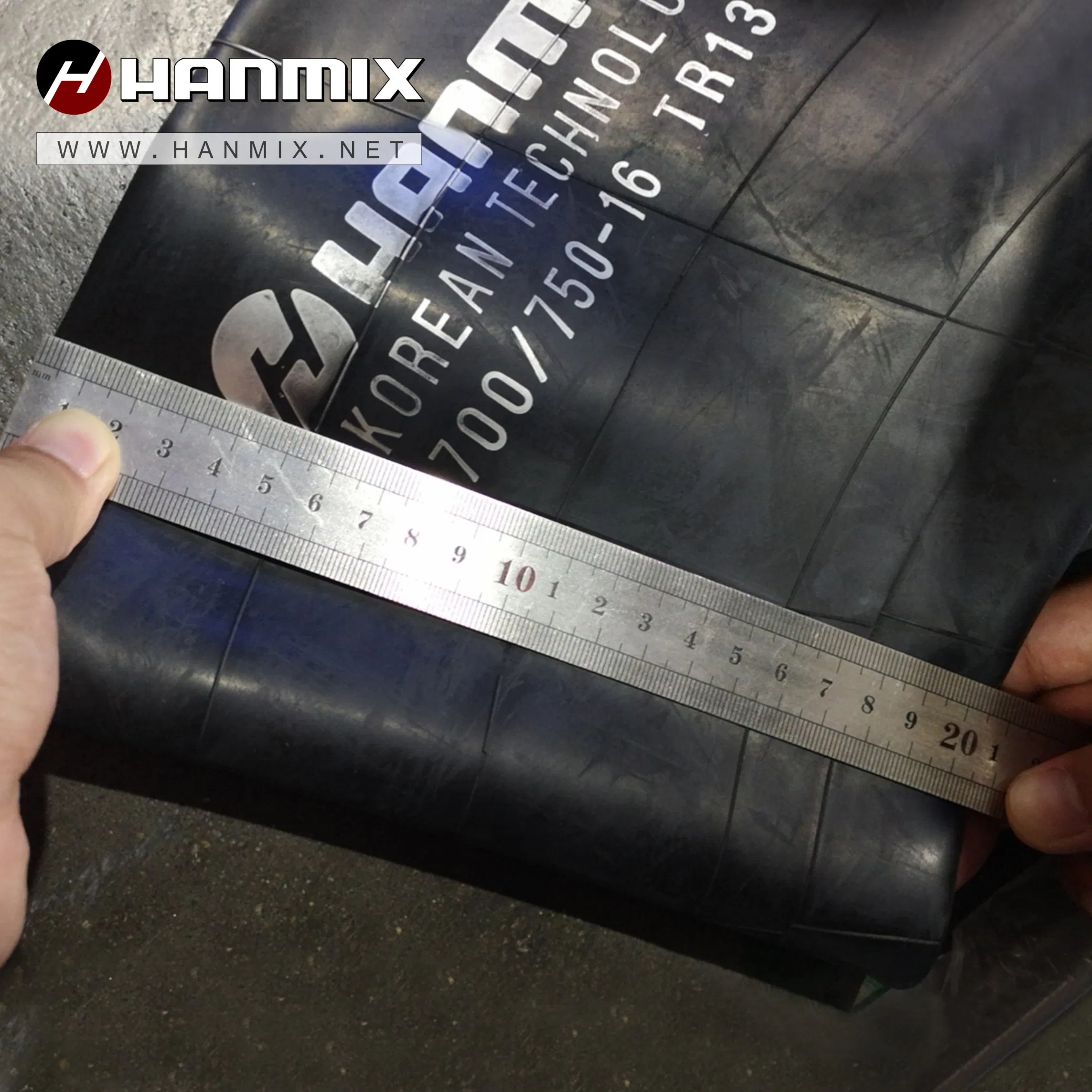 Hanmix Korean Technology SUV HP UHP Implements Industial Motorcycle Horticultural Tractor PCR Car Tire Light Truck Bus Truck Tire Butyl Inner Tube 700-15 750-16