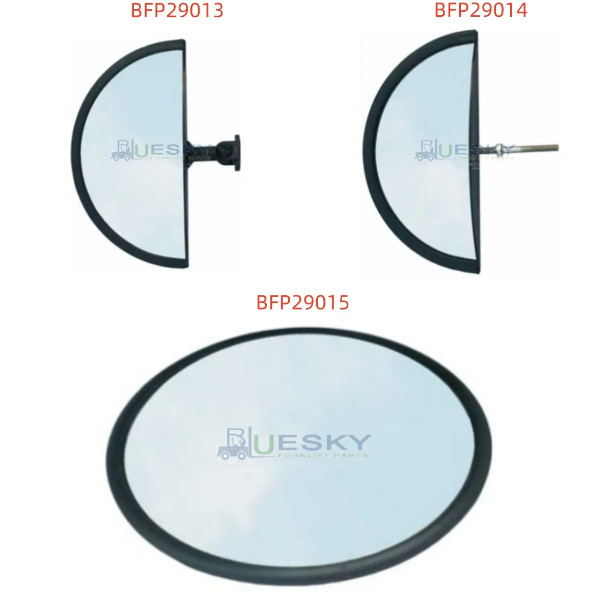 Forklift Rear Shatterproof Acrylic 180 Degree Panoramic Mirror