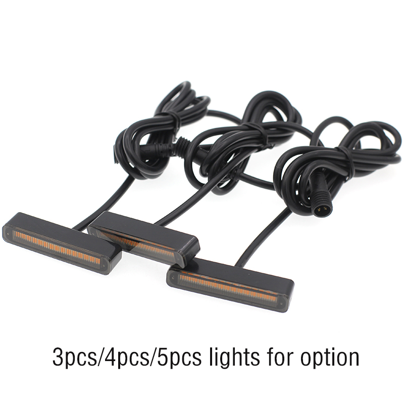 3 шт. Светодиодные решетчатые фонари Amber для авто