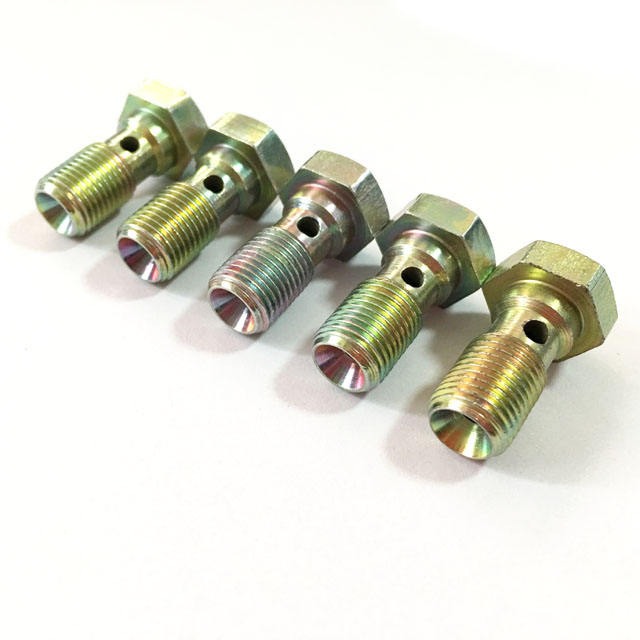 Болт тормозной банжо M10x1 из углеродистой стали