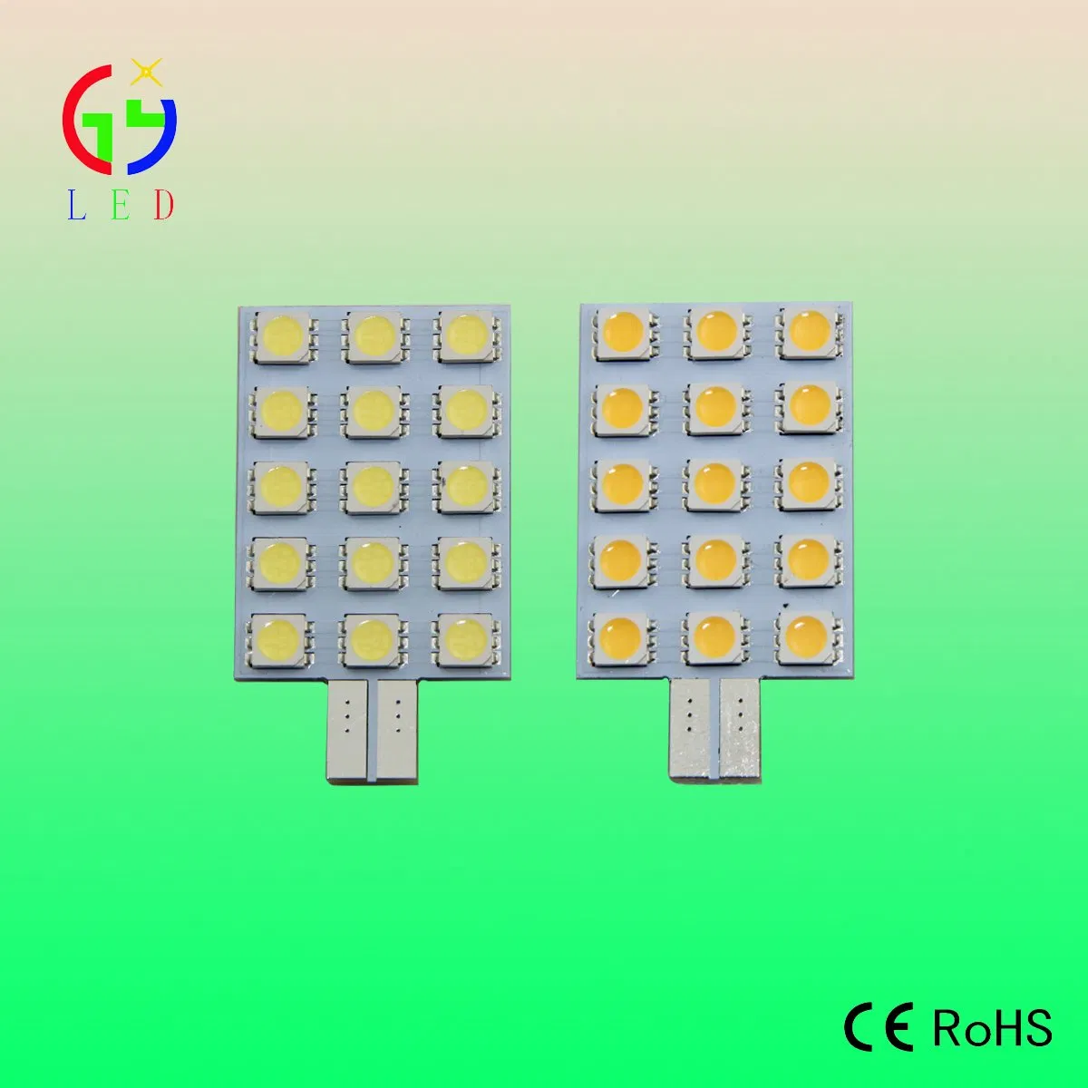 Светодиодные лампы T10 W5W 15SMD 5050 для авто