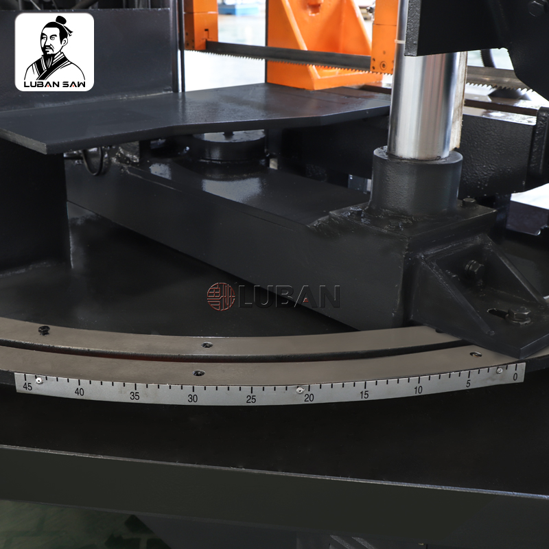 Lubansaw Metal Band Saw Industrial 45 Degree Angle, 300-500mm Round Cutting