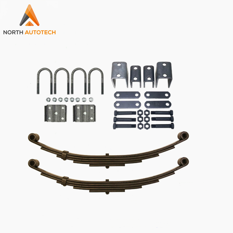 Factory Direct Suspension Service Kit 5 Leaf 25 1/4" X 1 3/4" Trailer Double Eye Leaf Spring for 6000 Lb 5200lb Axles with Nylon Bushing