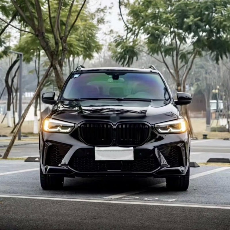 Old to New G05 2022 X5m Style Body Kit with Hood Fenders Trunk Lid Headlights Tail Lights for BMW X5 E70 2009-2013